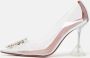 Amina Muaddi Pre-owned Fabric heels White Dames - Thumbnail 2