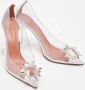 Amina Muaddi Pre-owned Fabric heels White Dames - Thumbnail 4