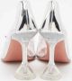 Amina Muaddi Pre-owned Fabric heels White Dames - Thumbnail 5