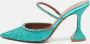 Amina Muaddi Pre-owned Fabric mules Green Dames - Thumbnail 2