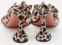 Amina Muaddi Pre-owned Fabric sandals Brown Dames - Thumbnail 4