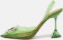 Amina Muaddi Pre-owned Fabric sandals Green Dames - Thumbnail 2