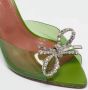 Amina Muaddi Pre-owned Fabric sandals Green Dames - Thumbnail 5