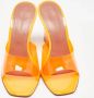 Amina Muaddi Pre-owned Fabric sandals Orange Dames - Thumbnail 2