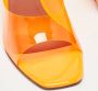 Amina Muaddi Pre-owned Fabric sandals Orange Dames - Thumbnail 6