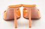 Amina Muaddi Pre-owned Fabric sandals Orange Dames - Thumbnail 4