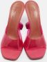 Amina Muaddi Pre-owned Fabric sandals Pink Dames - Thumbnail 2