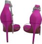 Amina Muaddi Pre-owned Fabric sandals Pink Dames - Thumbnail 4