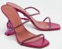 Amina Muaddi Pre-owned Fabric sandals Purple Dames - Thumbnail 4