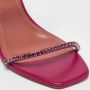 Amina Muaddi Pre-owned Fabric sandals Purple Dames - Thumbnail 7