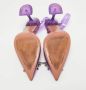 Amina Muaddi Pre-owned Fabric sandals Purple Dames - Thumbnail 6