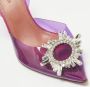 Amina Muaddi Pre-owned Fabric sandals Purple Dames - Thumbnail 8