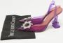 Amina Muaddi Pre-owned Fabric sandals Purple Dames - Thumbnail 9