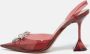 Amina Muaddi Pre-owned Fabric sandals Red Dames - Thumbnail 2