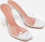 Amina Muaddi Pre-owned Fabric sandals White Dames - Thumbnail 4