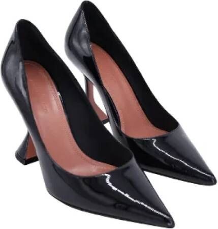 Amina Muaddi Pre-owned Leather heels Black Dames