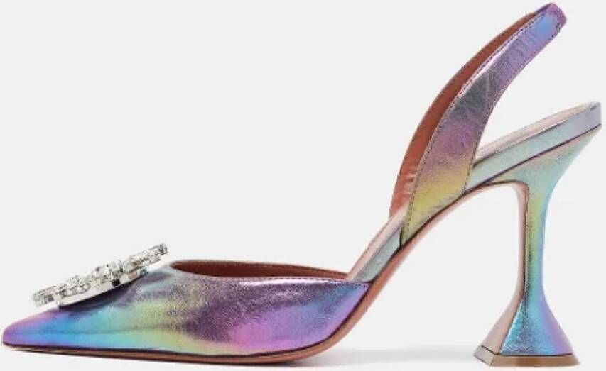 Amina Muaddi Pre-owned Leather heels Multicolor Dames