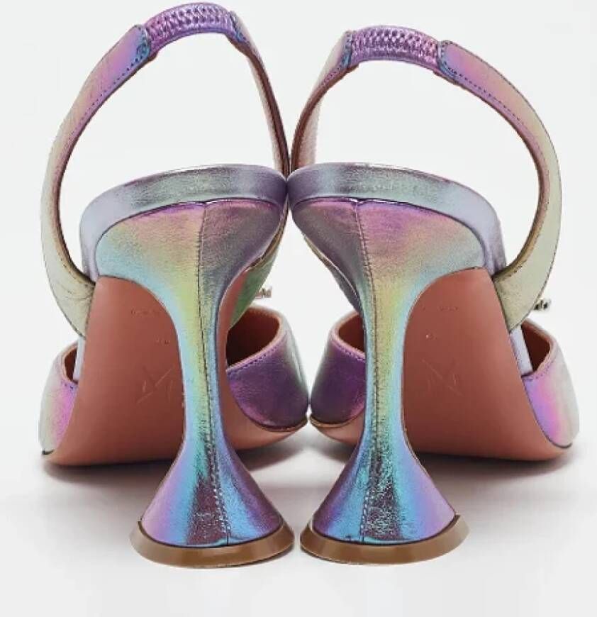 Amina Muaddi Pre-owned Leather heels Multicolor Dames