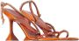 Amina Muaddi Pre-owned Leather heels Orange Dames - Thumbnail 4