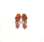 Amina Muaddi Pre-owned Leather heels Orange Dames - Thumbnail 9