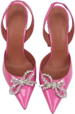 Amina Muaddi Pre-owned Leather heels Pink Dames