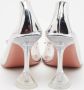 Amina Muaddi Pre-owned Leather heels White Dames - Thumbnail 4