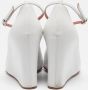 Amina Muaddi Pre-owned Leather heels White Dames - Thumbnail 5