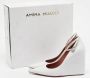 Amina Muaddi Pre-owned Leather heels White Dames - Thumbnail 9