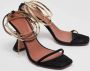 Amina Muaddi Pre-owned Leather sandals Black Dames - Thumbnail 2