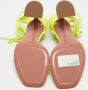 Amina Muaddi Pre-owned Leather sandals Green Dames - Thumbnail 4