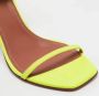 Amina Muaddi Pre-owned Leather sandals Green Dames - Thumbnail 5