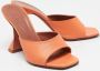 Amina Muaddi Pre-owned Leather sandals Orange Dames - Thumbnail 4