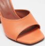 Amina Muaddi Pre-owned Leather sandals Orange Dames - Thumbnail 7