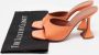 Amina Muaddi Pre-owned Leather sandals Orange Dames - Thumbnail 9