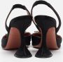 Amina Muaddi Pre-owned Satin heels Black Dames - Thumbnail 5