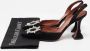 Amina Muaddi Pre-owned Satin heels Black Dames - Thumbnail 9