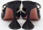 Amina Muaddi Pre-owned Satin heels Black Dames - Thumbnail 4