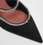 Amina Muaddi Pre-owned Satin heels Black Dames - Thumbnail 6