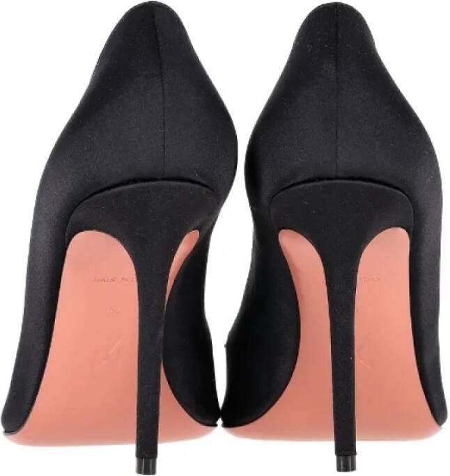 Amina Muaddi Pre-owned Satin heels Black Dames