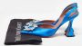 Amina Muaddi Pre-owned Satin heels Blue Dames - Thumbnail 9