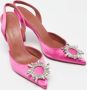 Amina Muaddi Pre-owned Satin heels Pink Dames - Thumbnail 4