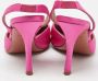 Amina Muaddi Pre-owned Satin heels Pink Dames - Thumbnail 5