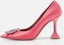 Amina Muaddi Pre-owned Satin heels Pink Dames - Thumbnail 2