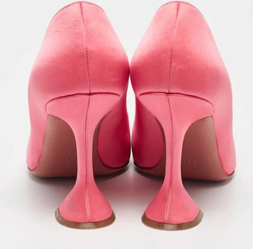 Amina Muaddi Pre-owned Satin heels Pink Dames