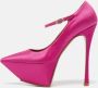 Amina Muaddi Pre-owned Satin heels Pink Dames - Thumbnail 2