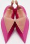 Amina Muaddi Pre-owned Satin heels Pink Dames - Thumbnail 6