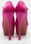 Amina Muaddi Pre-owned Satin heels Pink Dames - Thumbnail 5