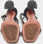 Amina Muaddi Pre-owned Satin sandals Black Dames - Thumbnail 6