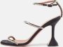 Amina Muaddi Pre-owned Satin sandals Black Dames - Thumbnail 2