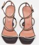 Amina Muaddi Pre-owned Satin sandals Black Dames - Thumbnail 3